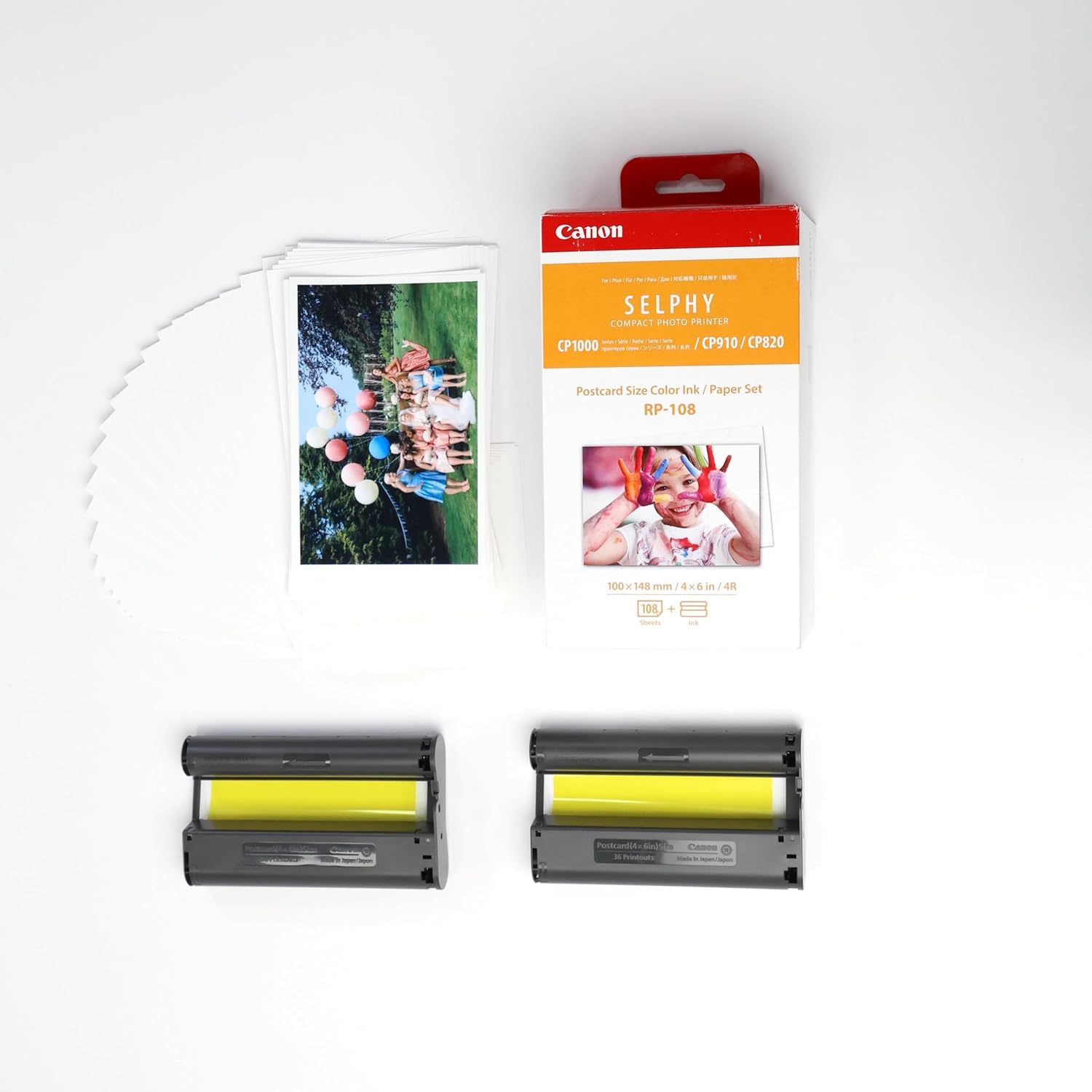 Canon RP-108 Set inchiostro a colori e carta 100 x 148 mm, 108 fogli Canon RP-108 Set inchiostro a colori e carta 100 x 148 mm, 108 fogli